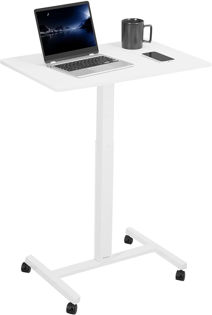 VIVO Mobile 28 inch Standing Laptop Cart, Height Adjustable Small Rolling Desk by VIVO