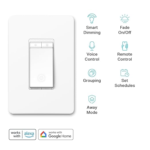 Kasa Smart Dimmer Switch HS220, Single Pole, Needs Neutral Wire, 2.4GHz Wi-Fi - Image 2