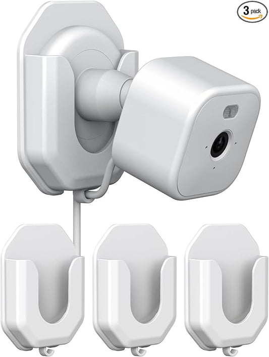 3 Pack Blink Mini No Drill No Screws Wall Mount Bracket by KMOUANTS