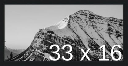 Frame It Easy 33 x 16 Black Wood Frame by FrameItEasy