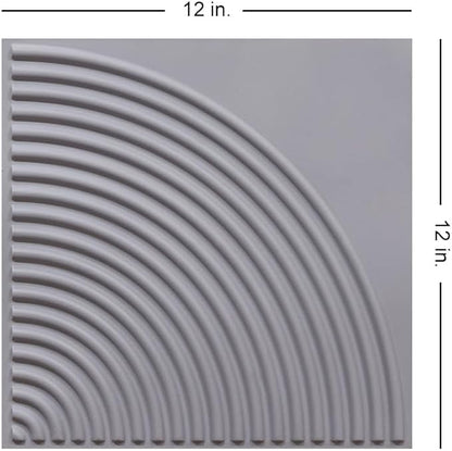 From Plain To Beautiful In Hours 9002 Arc Swell PVC 12 in x 12 in Peel and - Image 3