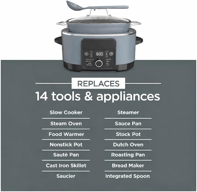 8.5 Quart Large Capacity Multi Cooker, Programmable Electric Pot - Image 2
