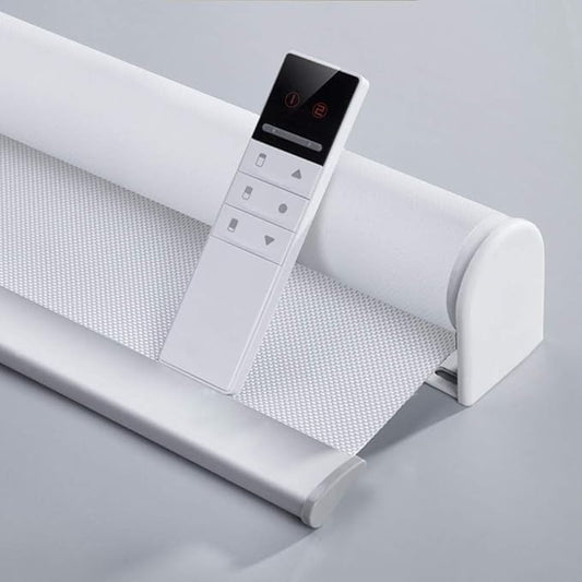 Motorized Blinds with Remote Window Roller Shade Wireless Rechargeable Motor by Tipiace