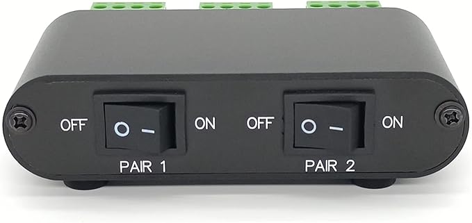 TENEALAY 2-Way Audio Stereo Speaker selector Switcher Box, Combiner Multi Zone - Image 6
