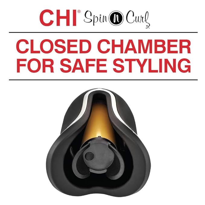 CHI Spin N Curl, Curling Iron For Healthy & Shiny Effortless Curls & Waves - Image 3