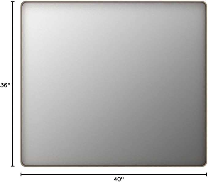 LOAAO 40”X36” Bronze Bathroom Mirrors - Image 9