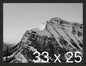 Frame It Easy 33 x 25 Coffee Wood Frame by FrameItEasy
