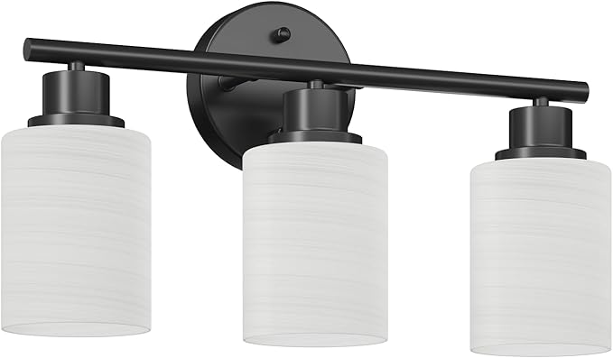 Guliaofo 3-Light Bathroom Light Fixtures, E26 Base Modern Kitchen Light - Image 2