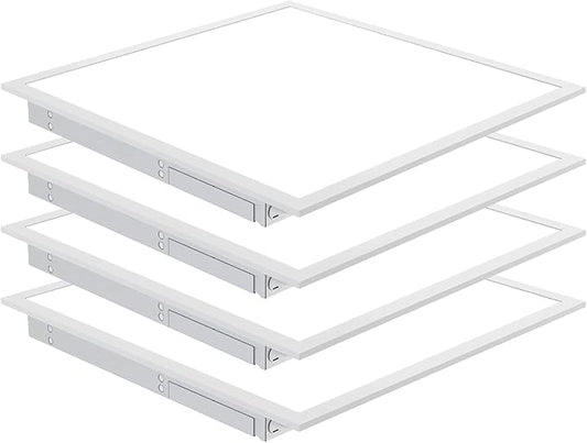 NUWATT 4 Pack, 2x2 FT LED Ceiling Panel, 4400 Lumens, 0-10V Dimmable, Flat by NUWATTLighting