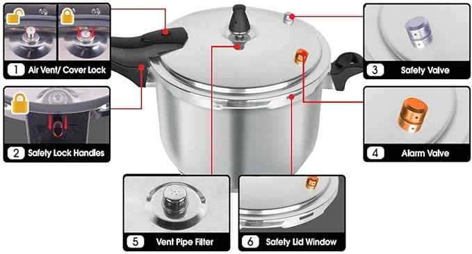 Stainless Steel Pressure Cooker - Image 9