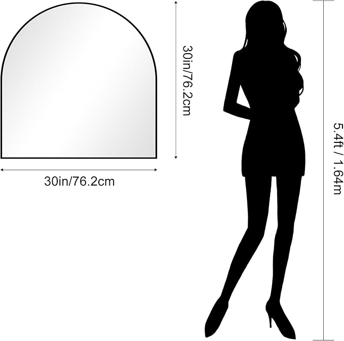 CIRCUMI Arched Wall Mirror, Metal Frame, Large Size - Image 7