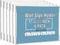 Dingelex Acrylic 11 x 17 Horizontal Sign Holder Wall Mount, Acrylic Wall Frame by Dingelex