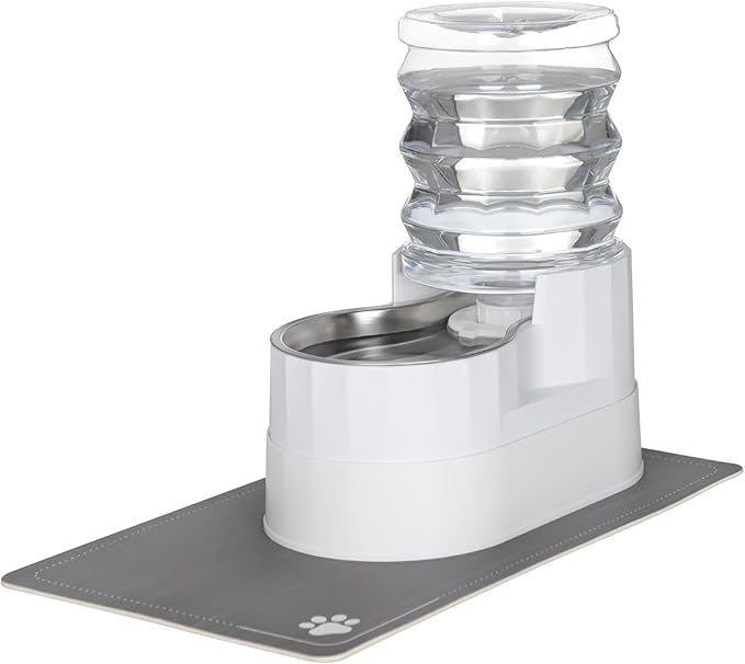 RIZZARI Automatic Pet Water Dispenser: 5L White Cats and Dogs Gravity Feeder by RIZZARI