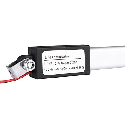 NORJIN Mini Electric Linear Actuator 12V, Speed 4mm/s, w/Mounting Brackets - Image 6