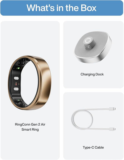 RingConn Gen 2 Air, Ultra-Thin AI Smart Ring, 10-Day Battery Life, - Image 9