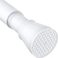 MEXAU Tension Curtain Rod for Windows 28 to 48 In, White | No Drilling Expandable Adjustable Spring Loaded Tension For Doorway Closet Kitchen Bathroom Bedroom 7/8 Inch Diameter