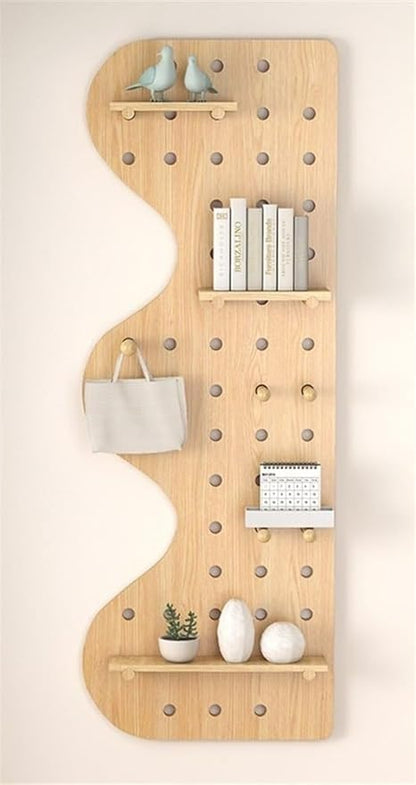 Natural Wooden Wall Organizer by Unknown