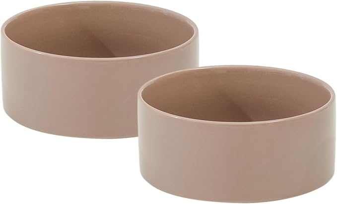Ceramic 6.1inch Dog Bowls for Small and Medium Breed Dog Dish Pet Food and by Havniva