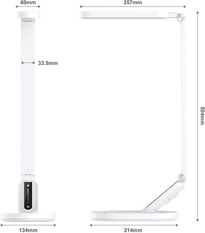 JKSWT Desk Lamp, for Eye Care, Dimmable Table Lamp - Image 5