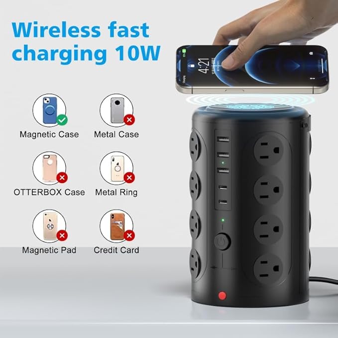 Surge Protector Power Strip - Image 2