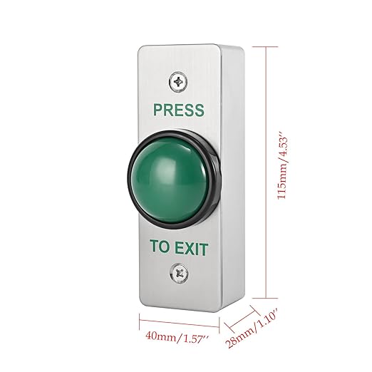 Push to Exit Button for Door Access Control Big Press Button IP68 Waterproof - Image 6