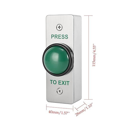 Push to Exit Button for Door Access Control Big Press Button IP68 Waterproof - Image 6