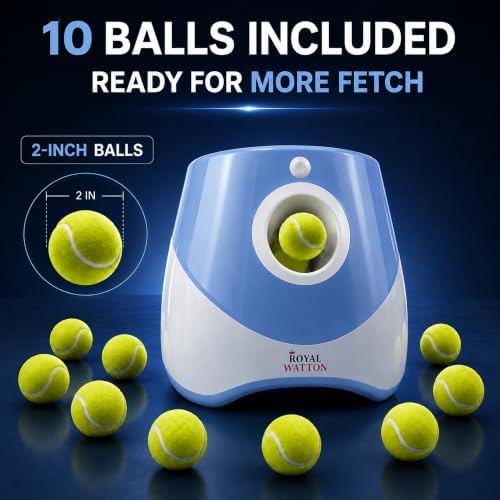 automatic ball launcher for dogs with 10 balls, package contents