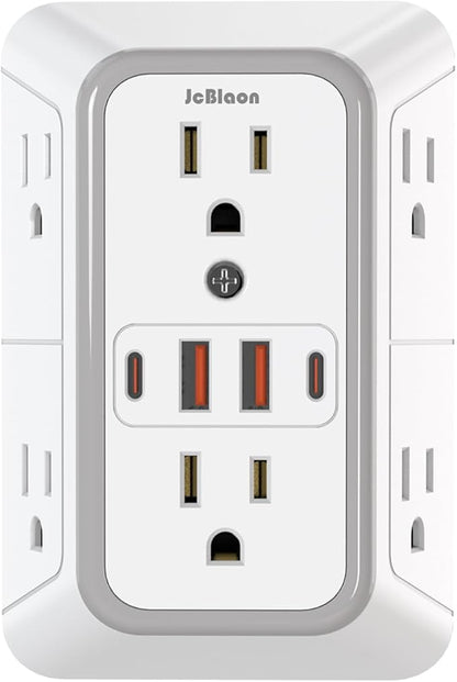 JcBlaon Outlet Extender Surge Protector by JcBlaon