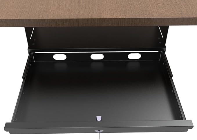 Under Desk Lockable Sliding Out Drawer - Image 5
