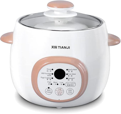 Electric Stew Pot, Ceramic Soup Porridge Cooker, Slow Cookers by Tianji