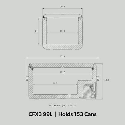 Dometic CFX Electric Cooler | Portable Freezer | CFX5 & CFX3 Series | AC/DC or - Image 2