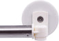 YYST Type A 39.5" Magnetic Curtain Cafe Sash Rod to Fit French Door, Panel Door,NO Marks (White-1)