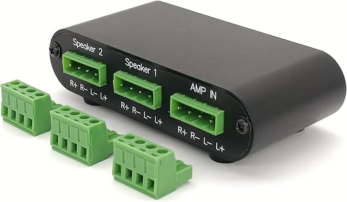TENEALAY 2-Way Audio Stereo Speaker selector Switcher Box, Combiner Multi Zone - Image 5