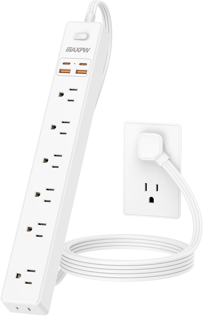 6 Ft Power Strip Surge Protector - Image 7