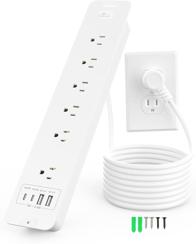 Inhwatek Recessed Power Strip, Surge Protector by Inhwatek