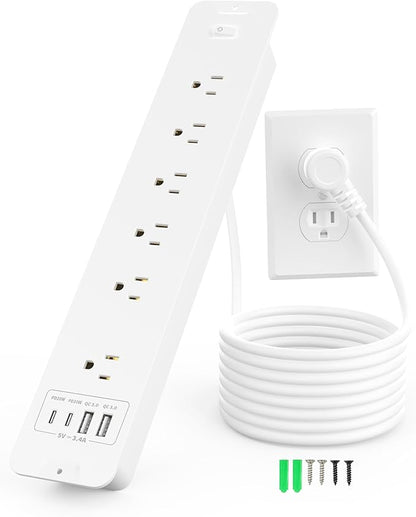 Inhwatek Recessed Power Strip, Surge Protector by Inhwatek