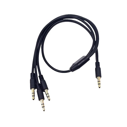 Kework 1.6ft 3.5mm Splitter Audio Cable, 1 Male to 3 Ways Male 1/8 Inch 3.5mm by Kework