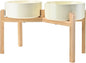 SPUNKYJUNKY Elevated Dog Bowls Ceramic, 8.3'' Dogs Food Water Bowls Raised - 60 by SPUNKYJUNKY