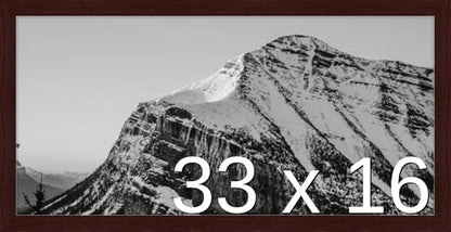 Frame It Easy 33 x 16 Merlot Wood Frame by FrameItEasy