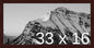 Frame It Easy 33 x 16 Merlot Wood Frame by FrameItEasy