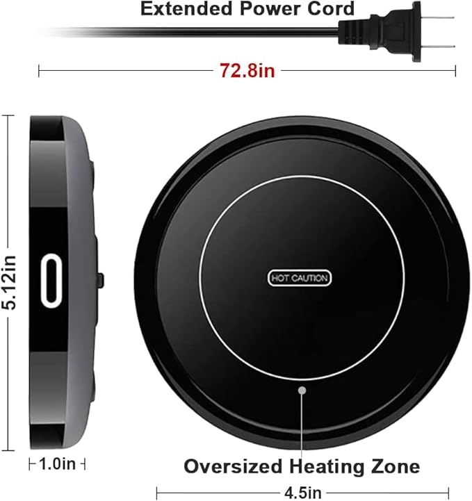 Smart Coffee Warmer, BESTINNKITS Auto On/Off Gravity-Induction Mug Warmer - Image 5