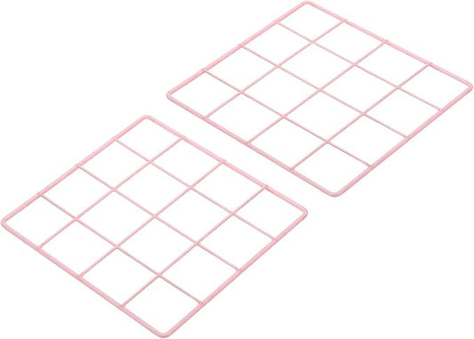 PATIKIL 8"x8" Wire Grid Panel, 2 Pack Board Photo Pictures Memo Display Grid by PATIKIL