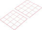 PATIKIL 8"x8" Wire Grid Panel, 2 Pack Board Photo Pictures Memo Display Grid by PATIKIL