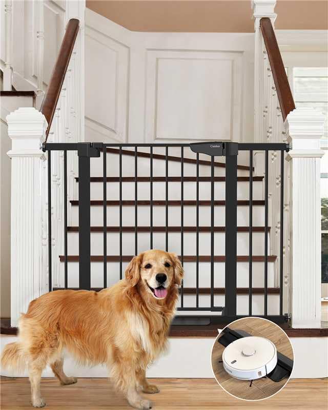Cumbor 29.7-46" Baby Gate for Stairs, Mom's Choice Awards Winner-Auto Close Dog by Cumbor