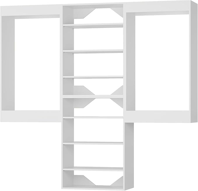Modular Closet Organizer, Wood Tower, Walk In Closet Storage, Wall Mounted - Image 8