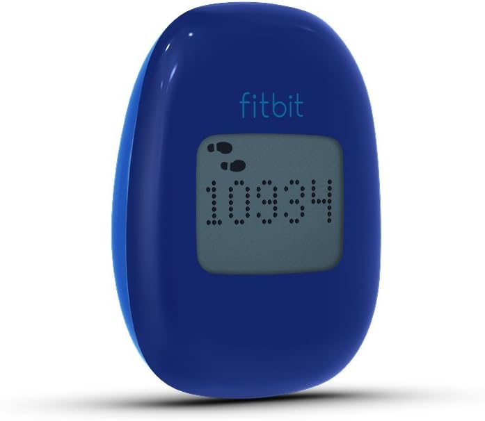 fitbit zip wireless activity tracker zip blue wireless shown in use