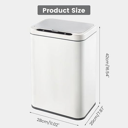 ELPHECO Stainless Steel Office Trash Can Motion Sensor Garbage Can Touchless - Image 3