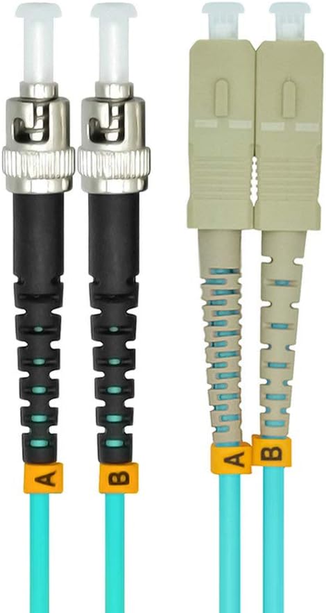 Jeirdus 30Meters 100ft SC to ST Duplex 50/125 10G OM3 Multi-Mode Fiber Optic - Image 2