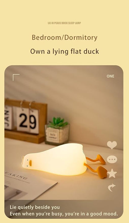 ATSUI Duck Night Light, LED Squishy Novelty Animal Night Lamp, Food Grade - Image 5