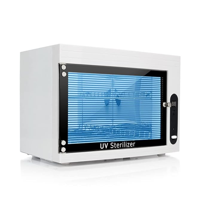 8L UV Cleaning Cabinet, High Capacity Nail Tool Cleaning Machine by QUTUNI